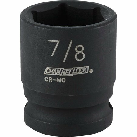 CHANNELLOCK 1/2 In. Drive 7/8 In. 6-Point Shallow Standard Impact Socket 313238